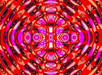 Psychedelic Whirl Red Pink