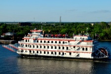 Riverboat Cruising On The River