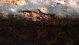 Rust Damage On A Metal Edge