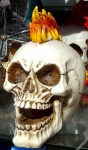Skeleton Skull With Mohican Hair