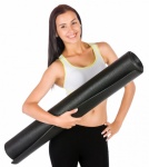 Woman With A Yoga Mat