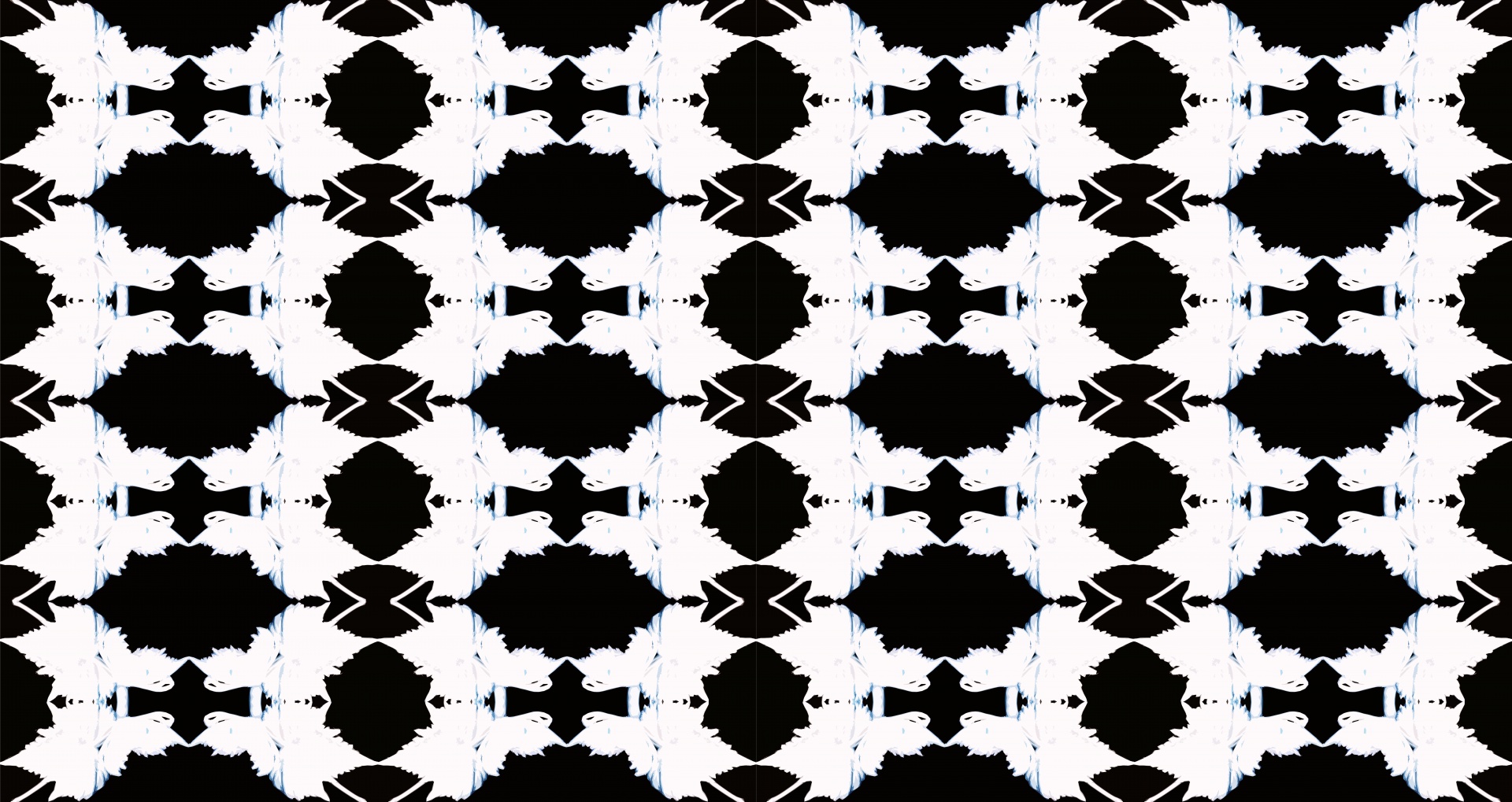 Black And White Leaf Pattern