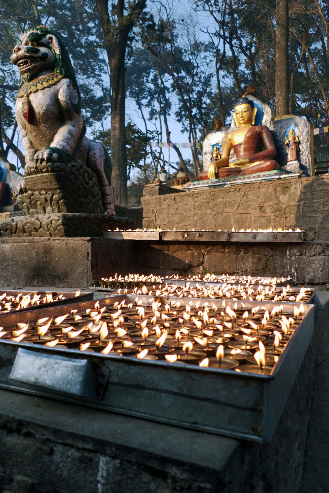 Buddhist Butter Lamps