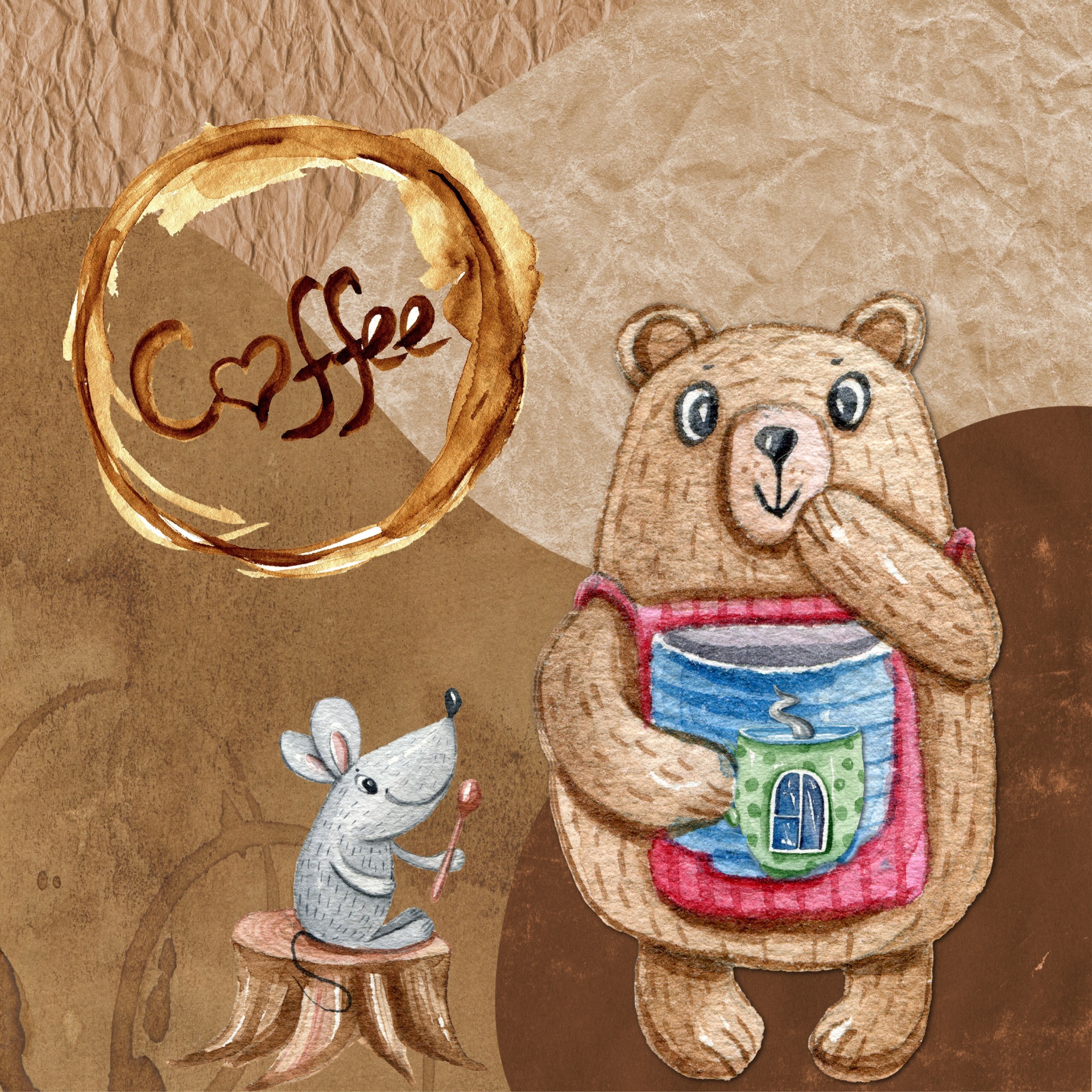 Coffee Character Bear