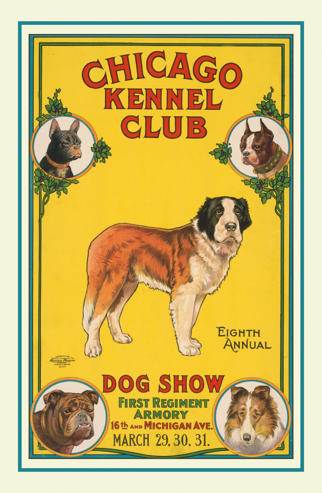 Dog Show Vintage Poster