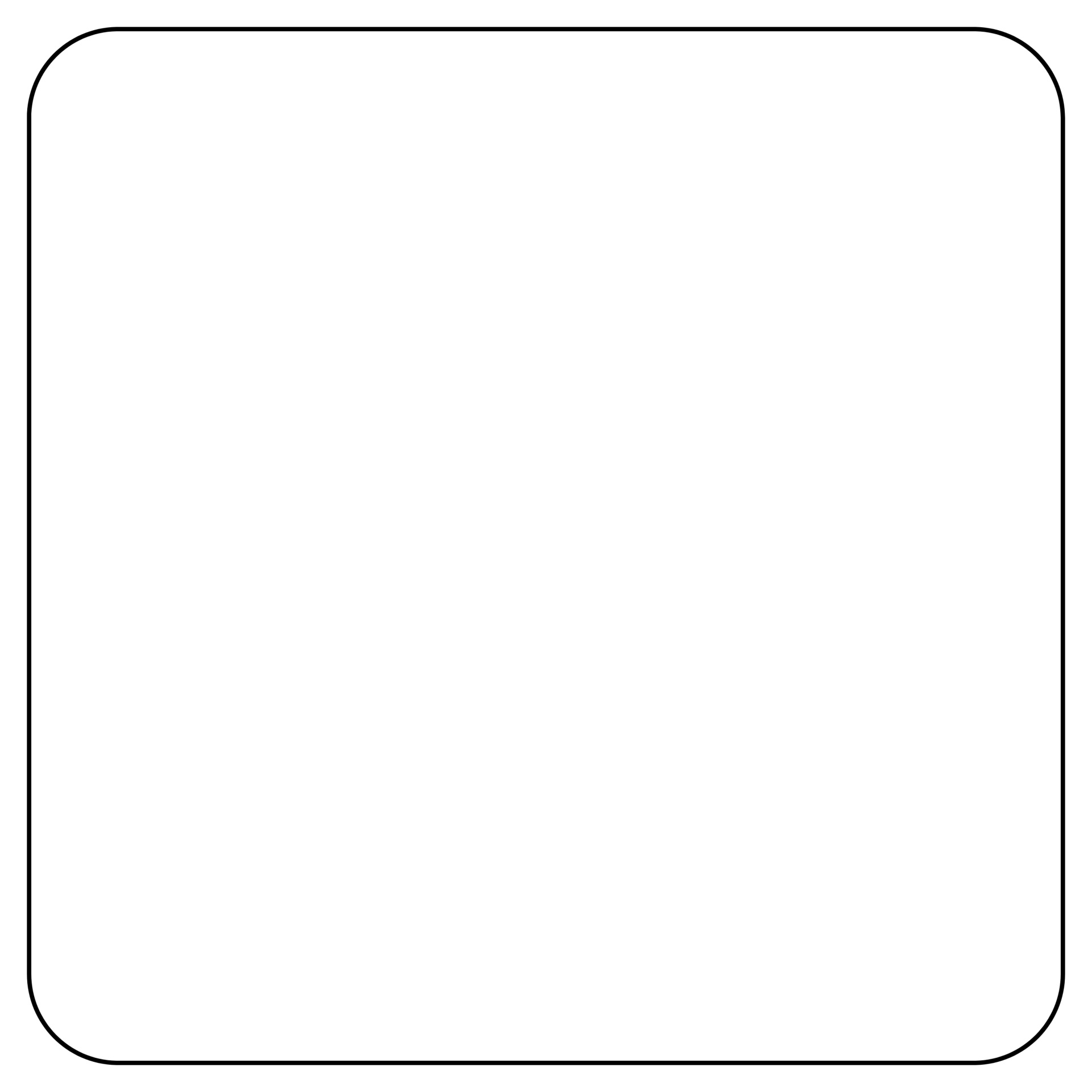 Background with frame corners rounded monochrome