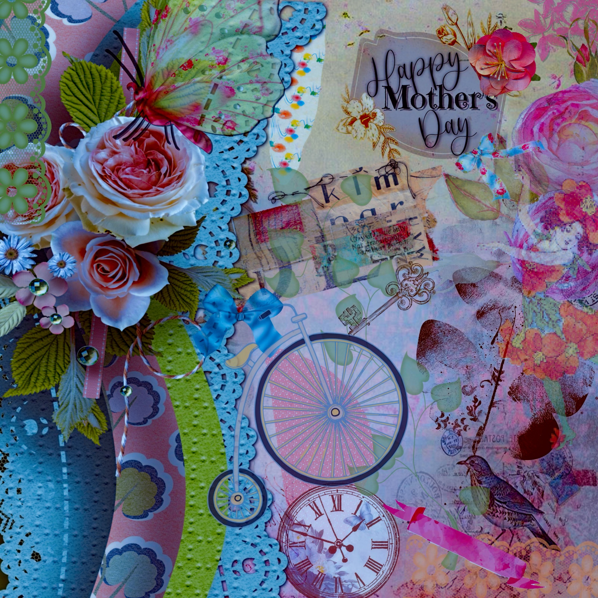 Mother’s Day Vintage Greeting Free Stock Photo - Public Domain Pictures