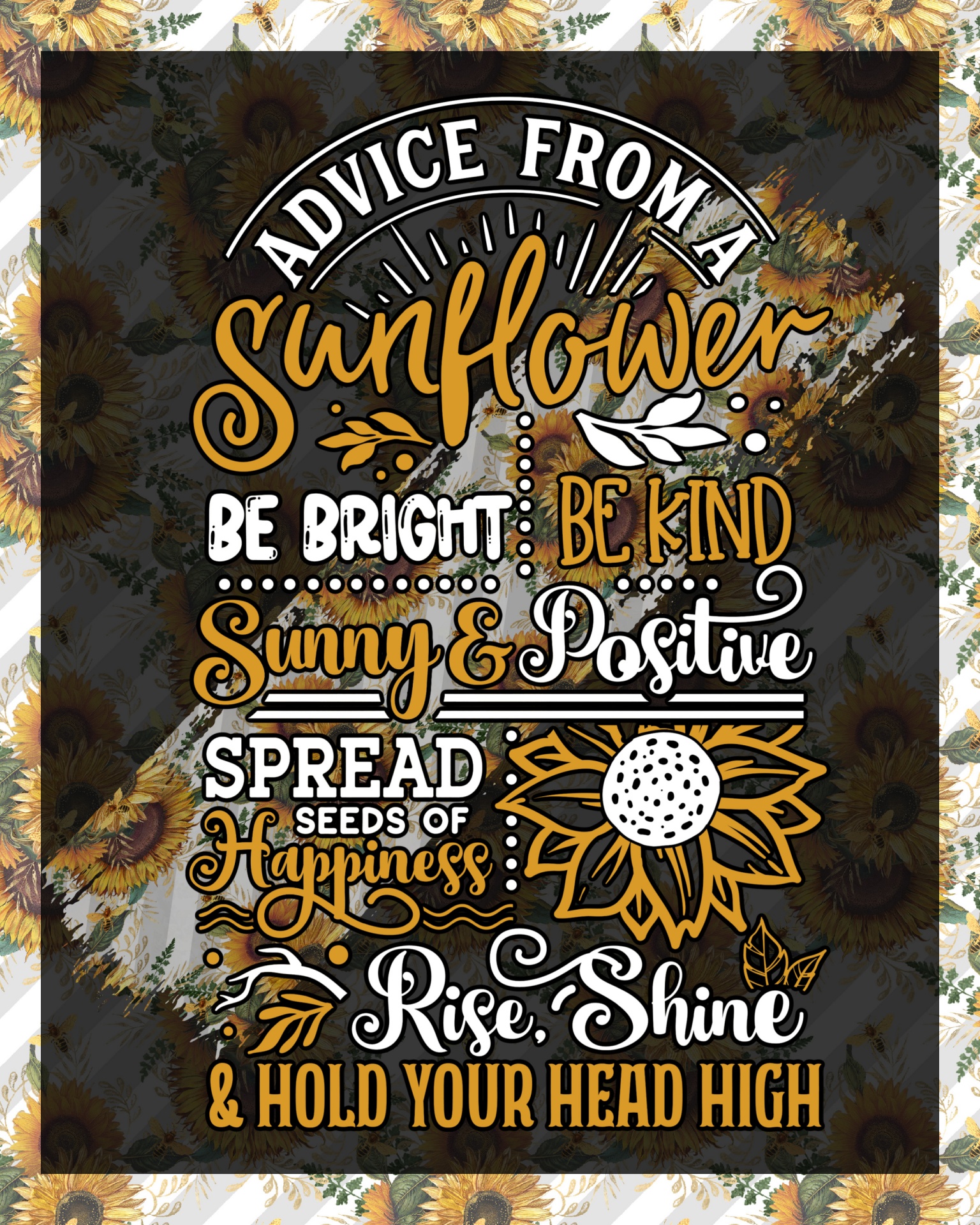 sunflower inspirational quote