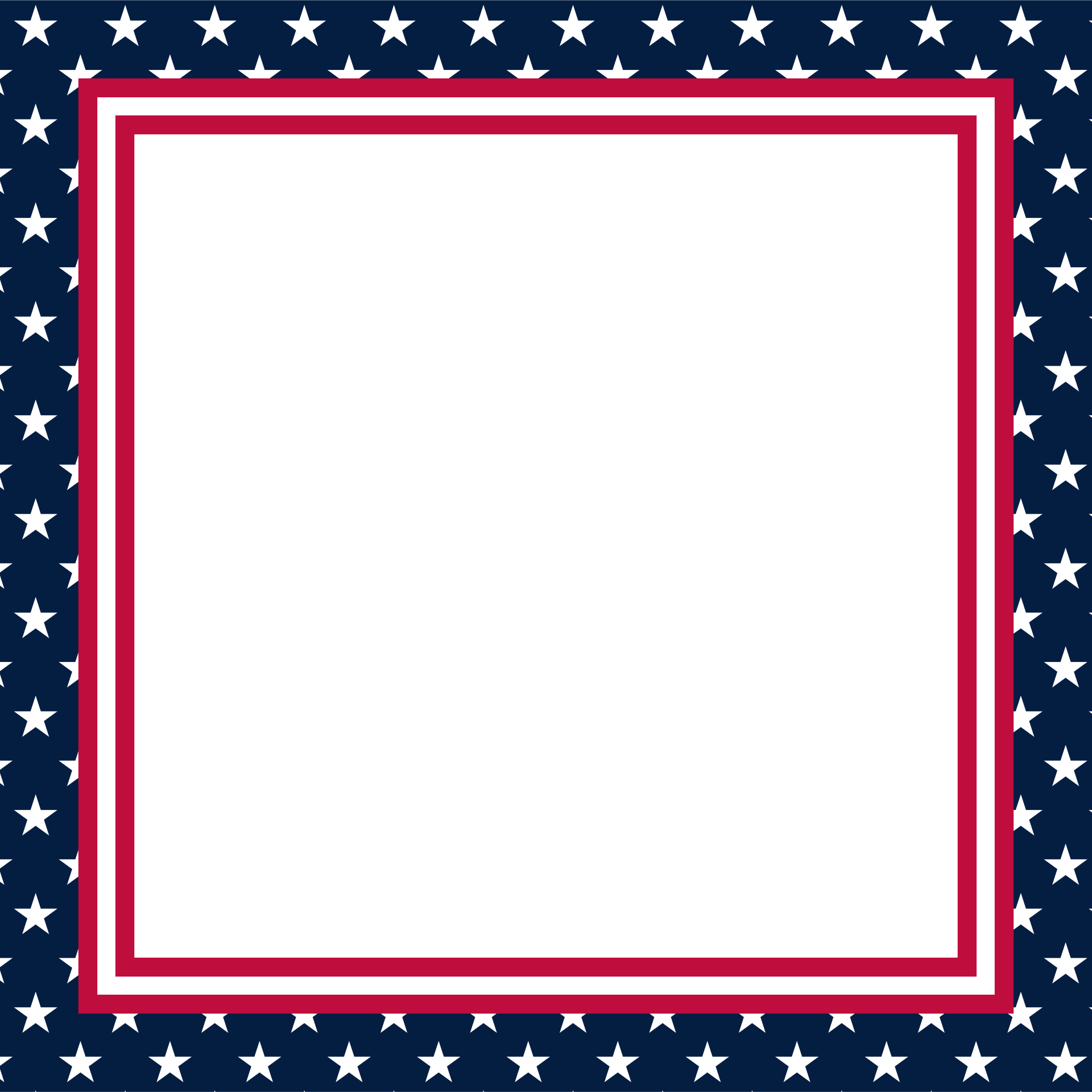 A frame made out of a flag of the United States of America