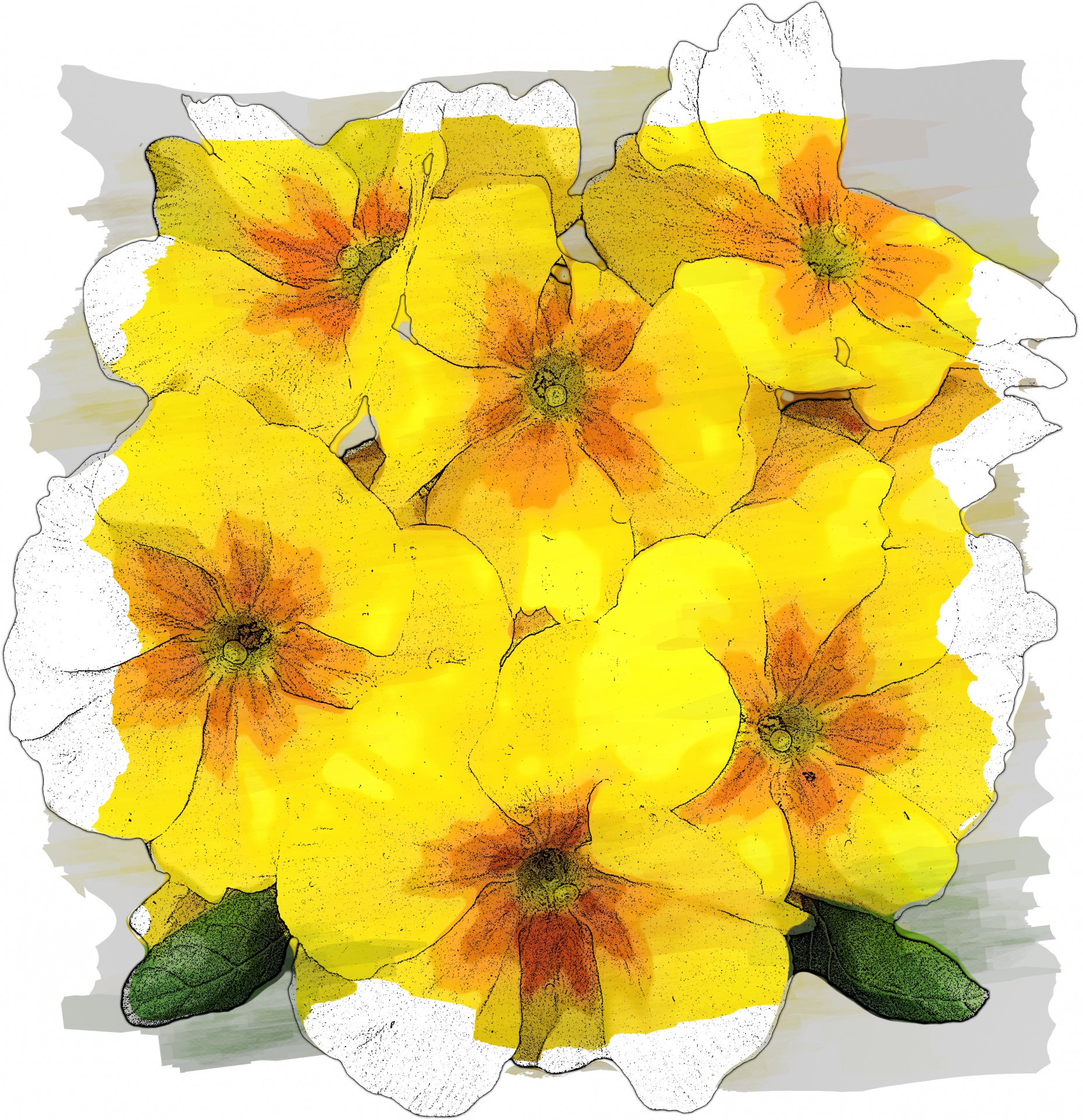 Yellow Pansies