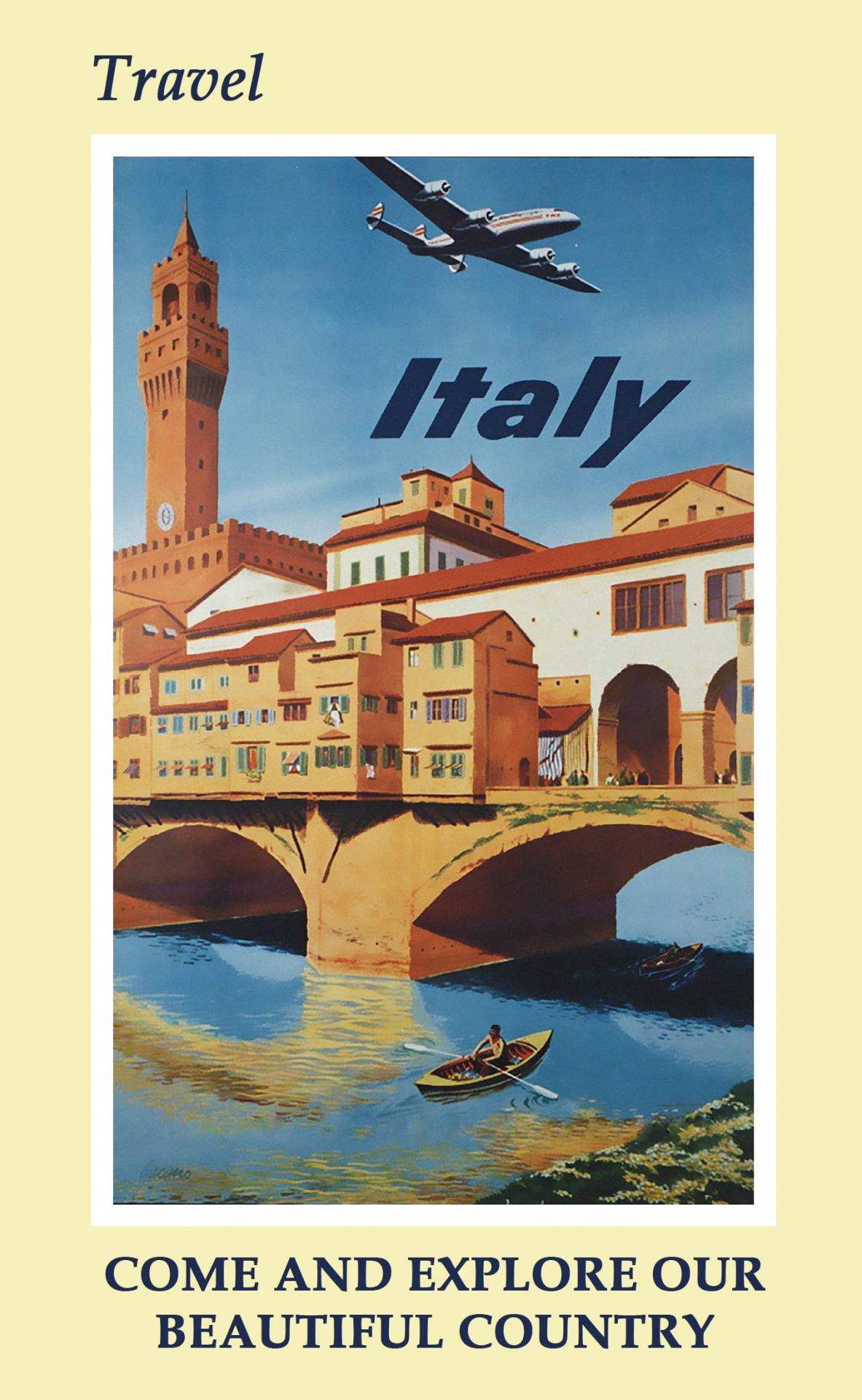 Italy Vintage Travel Poster