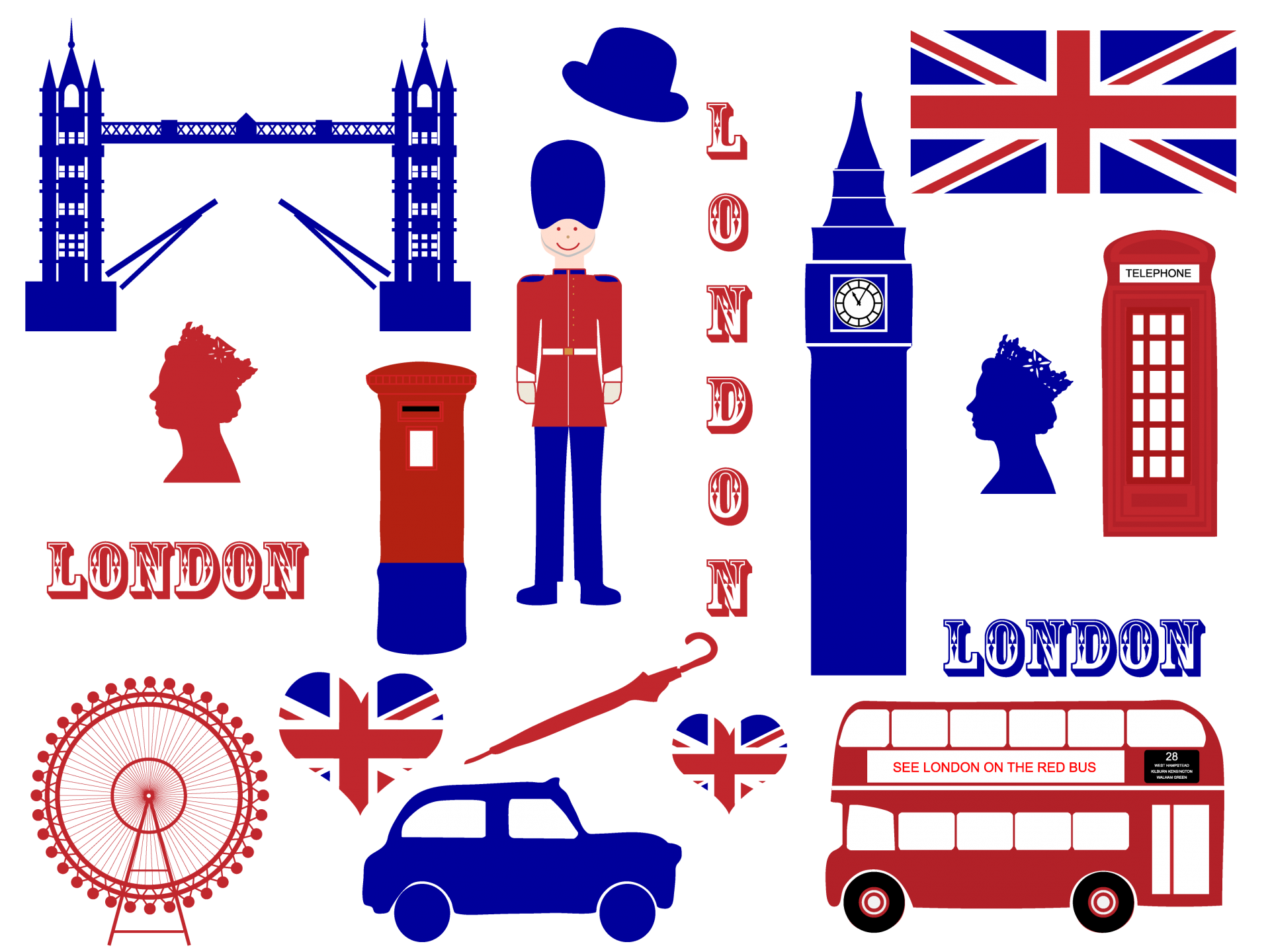 London Clipart Icons