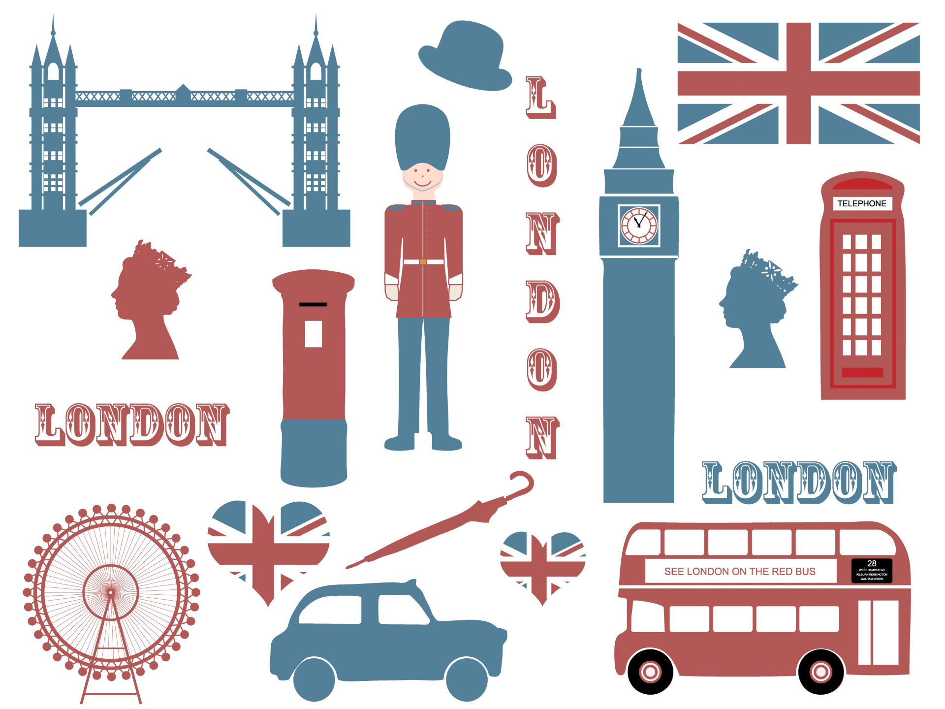 London Clipart Symbols