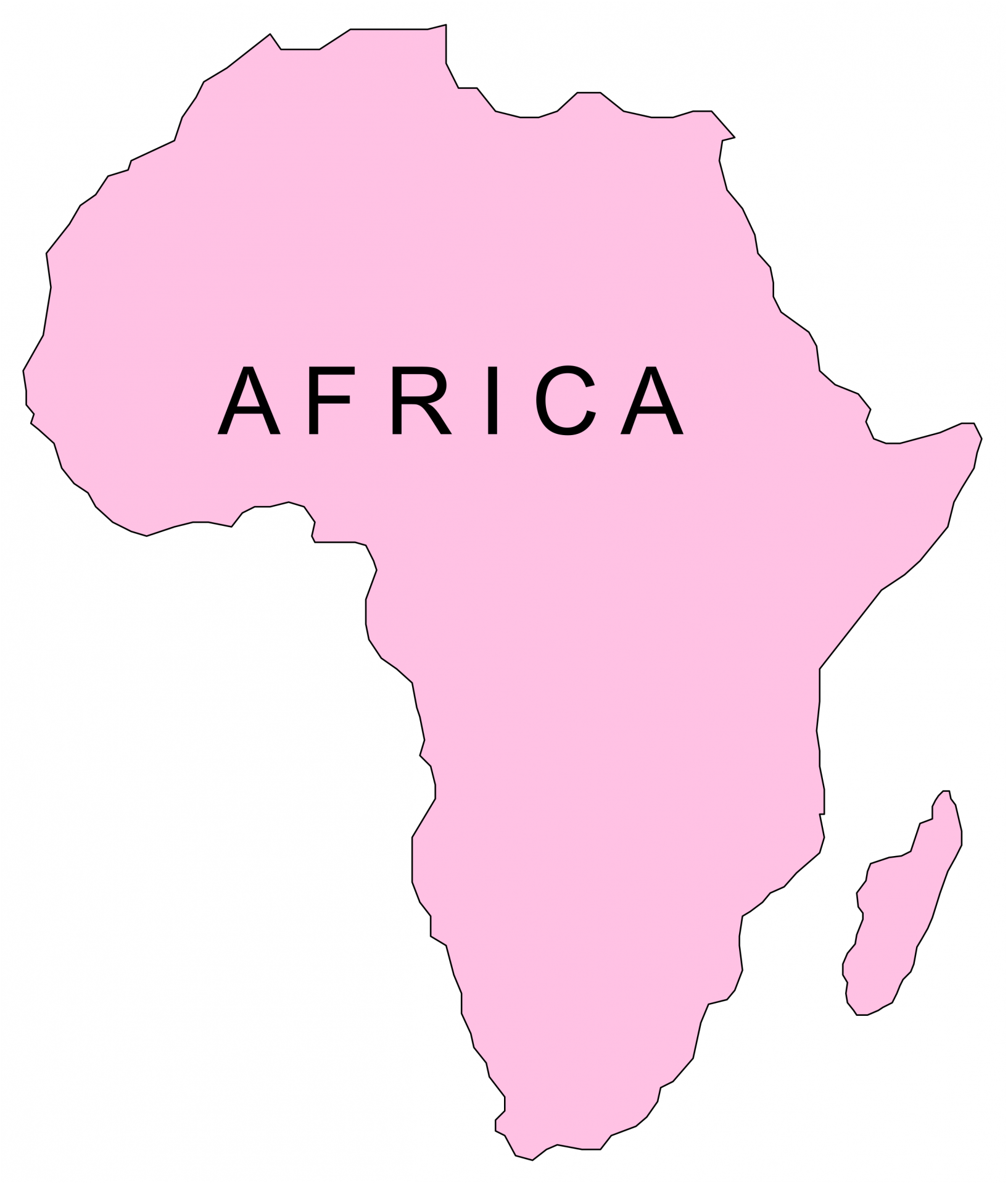 Stock Vector AFRICA Map Icon Vector