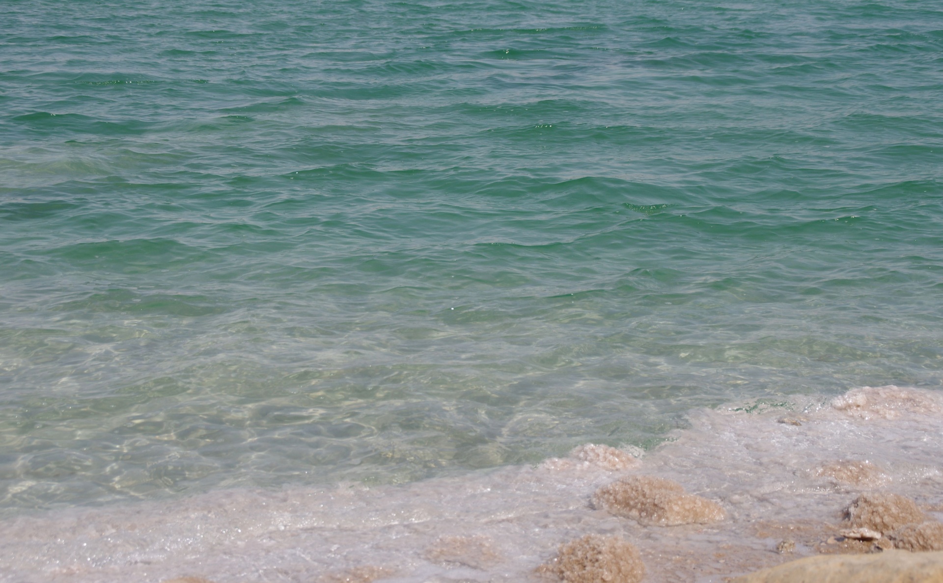 Waves On Dead Sea Landscape