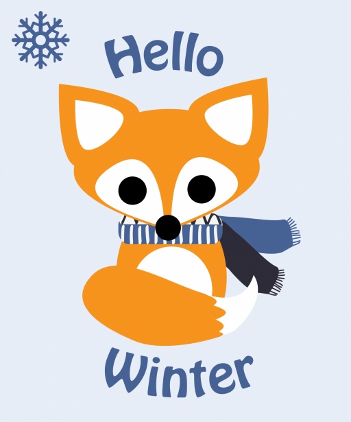 Fox nosí zimní šátek Stock Fotka zdarma - Public Domain Pictures