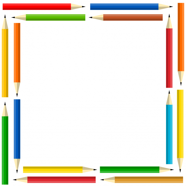 Rama de creioane colorate Poza gratuite - Public Domain Pictures