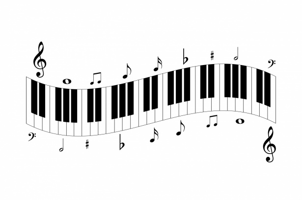 Notas musicais do teclado de piano Foto stock gratuita - Public Domain  Pictures