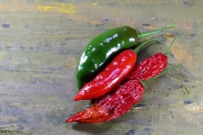 A Few Red And Green Chilis
