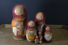 A Set Of Matrioska Nesting Dolls