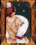 Art Deco Christmas Woman