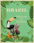 Brazil Travel Poster Art