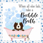 Bubble Bath Dog