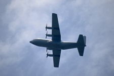 Cargo Airplane Flying Overhead