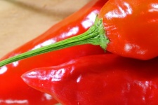 Close Detail Of Red Chilis