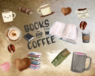 Coffee And Books Poster