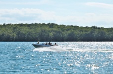 Family Boating On Lake