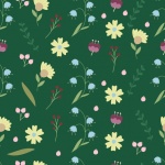 Floral Pattern Background Seamless