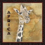 Giraffe Africa Travel Poster