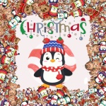 Christmas Penguin Poster