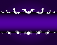 Purple Halloween Banner