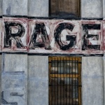 RAGE Graffiti Sign