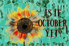 Autumn Sunflower Poster