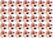Abstract Women Face Pattern