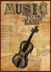 Vintage Violin Art Poster