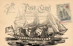 Vintage Ship Postcard