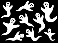 Ghosts Illustration Background
