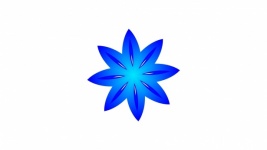 Blue Star Abstract