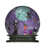 Halloween Snow Globe PNG