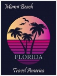 Miami Florida Travel Poster