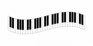 Piano Keyboard Clipart Illustration