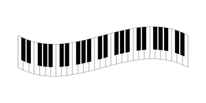 Piano Keyboard Clipart Illustration