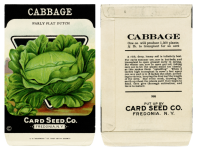 Seed Packet Vintage Cabbage