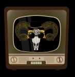 Steampunk Ram Skull