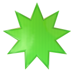 Star Clipart Sticker Green