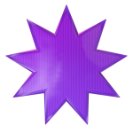 Star Clipart Stickers Purple